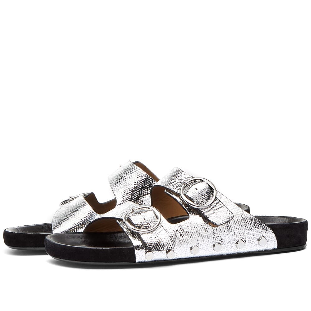 

Шлепанцы Isabel Marant Lennyo Silver Slide