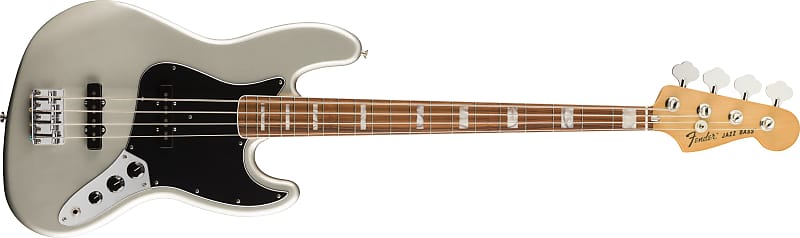 

Fender Vintera '70s Jazz Bass, накладка на гриф Pau Ferro, серебро Inca