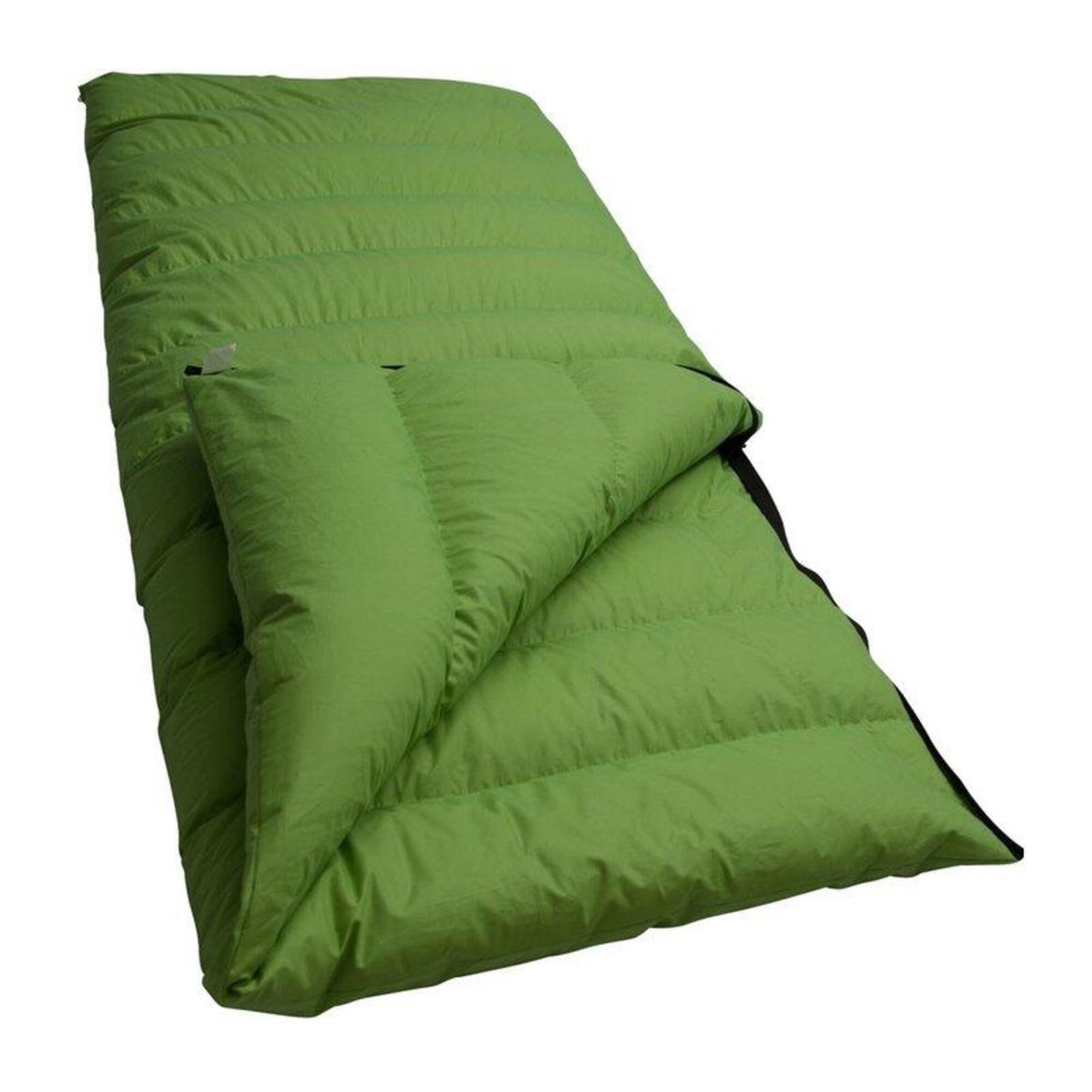 спальный мешок capsula зеленый 227 см Спальный мешок Lowland Companion Summer Down Duvet, зеленый / яблочный