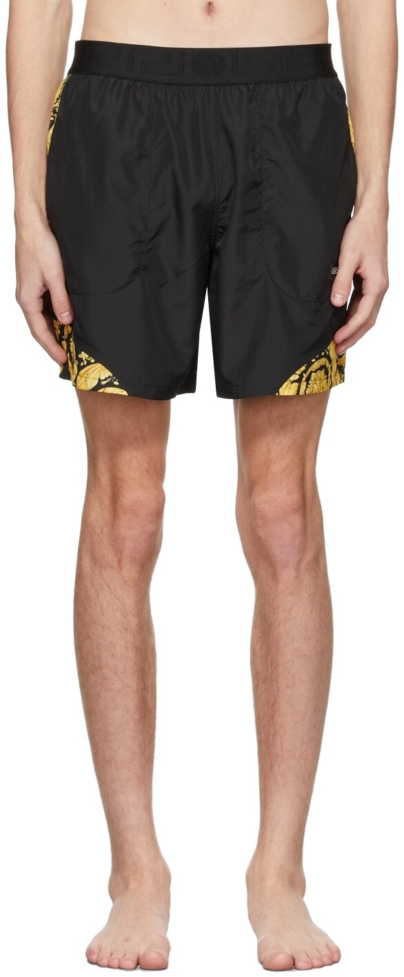 

Черные плавательные шорты Barocco Versace Underwear