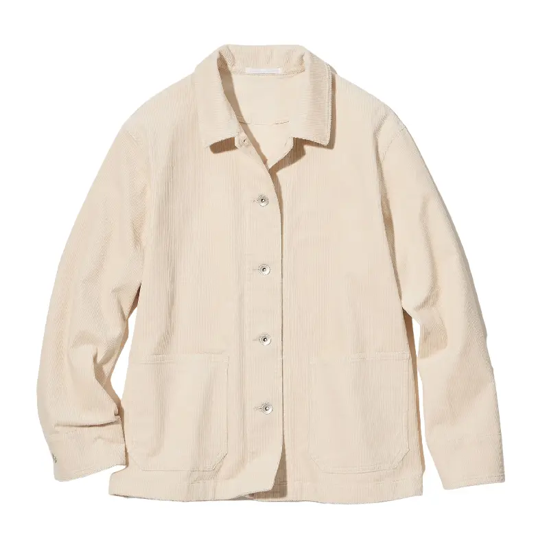 

Вельветовая куртка Uniqlo Coduroy, молочный, Белый