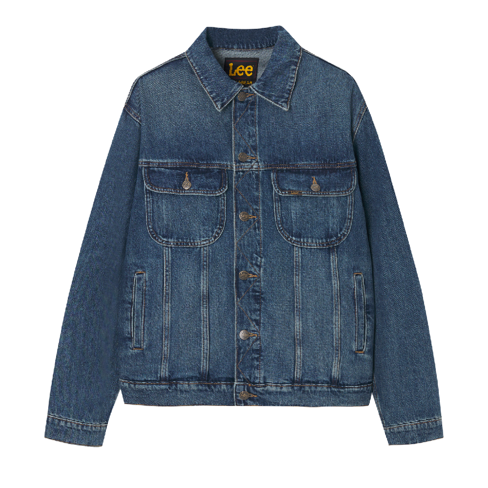 Джинсовая куртка Lee x Pull&Bear Denim Lee Trucker, синий джинсовая куртка msk bear размер 9 синий под джинсу