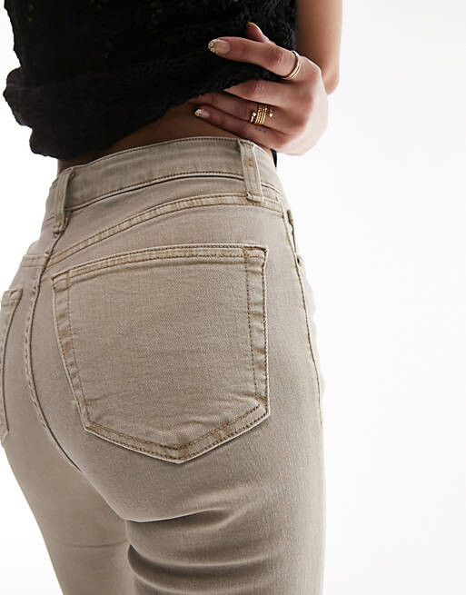 

Песочные джинсы Topshop Jamie