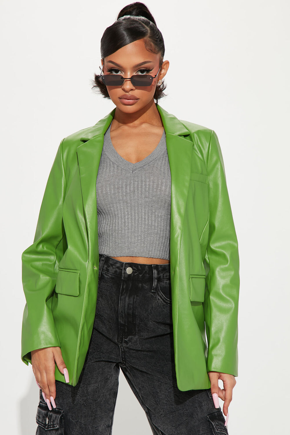 

Блейзер Fashion Nova VA7839, шартрез
