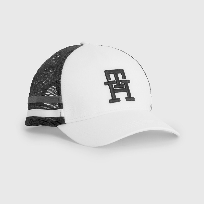 

Бейсболка Tommy Hilfiger Monogram Stripe Trucker, белый