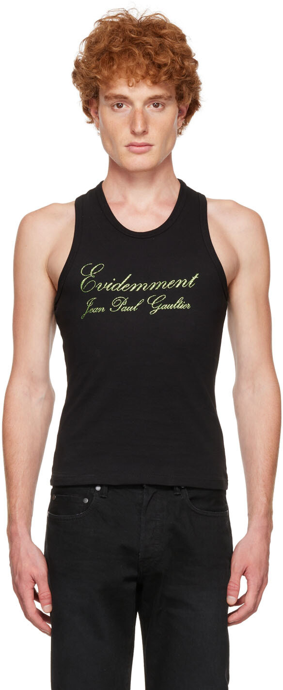 

Черная майка 'Évidemment' Jean Paul Gaultier