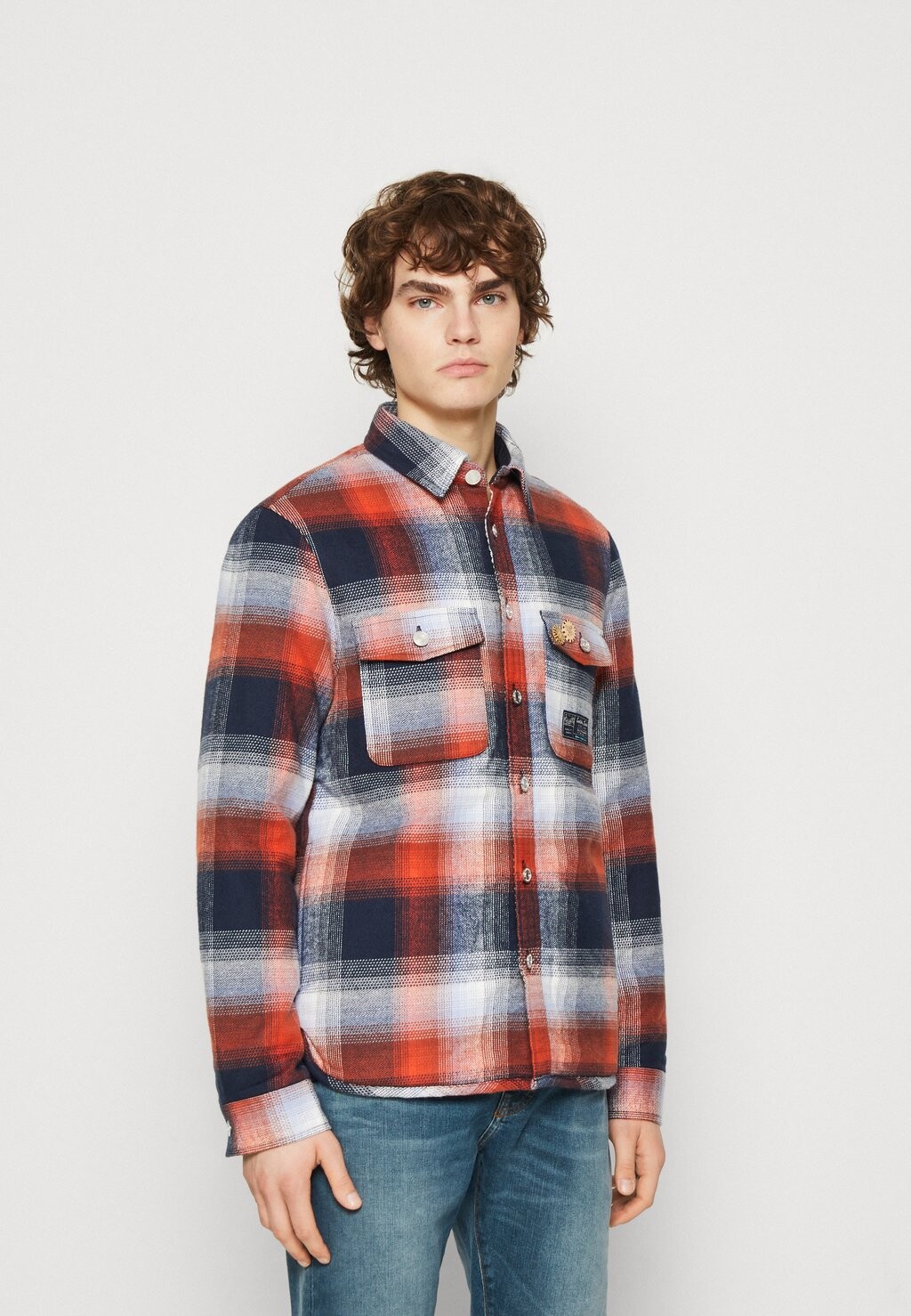 

Рубашка Entrepreneur Scotch & Soda РУБАШКА В КЛЕТКУ, цвет blue/red
