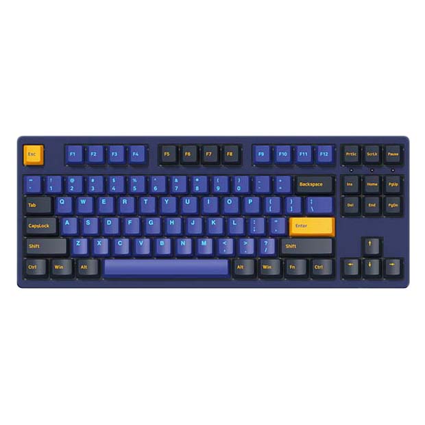 Клавиатура игровая механическая Akko 3087 DS Horizon 2-Gen Pink Switch, синий игровая механическая клавиатура akko 3098b