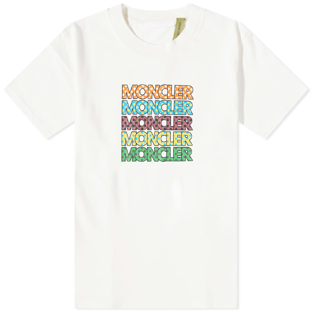

Футболка Moncler Genius Dot Logo Tee, Белый