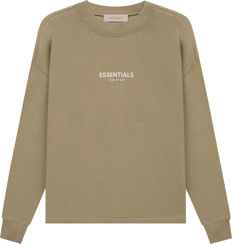 Толстовка Fear of God Essentials Relaxed Crewneck 'Oak', зеленый - фото