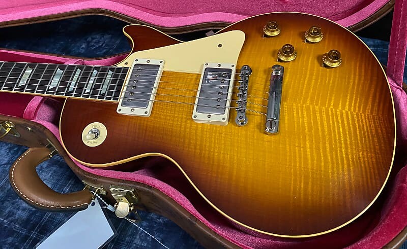 

НОВЫЙ! 2022 Gibson Custom Shop 1959 Les Paul Iced Tea Burst - официальный дилер - отобранный вручную топ VOS Custom Shop Special Order '59 Les Paul Standard Reissue
