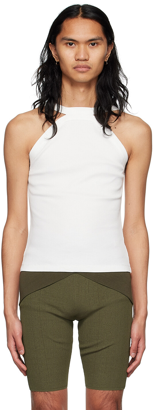 

Белая хлопковая майка Dion Lee