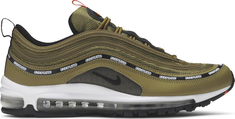 Кроссовки Nike Undefeated x Air Max 97 'Militia Green', зеленый - фото