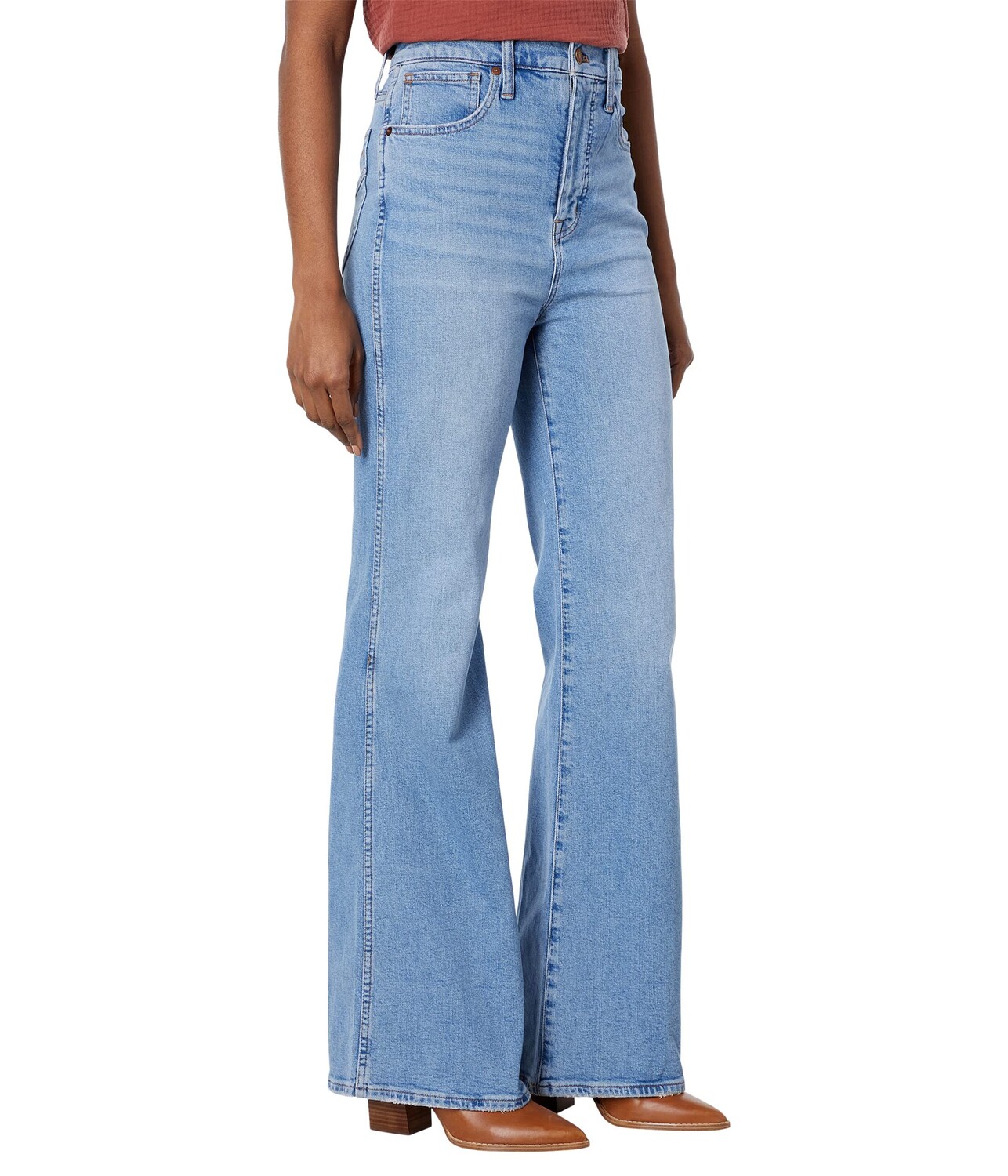 

Джинсы Madewell, High-Rise Flare Jeans in Caine Wash