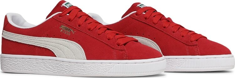 All red pumas suede best sale