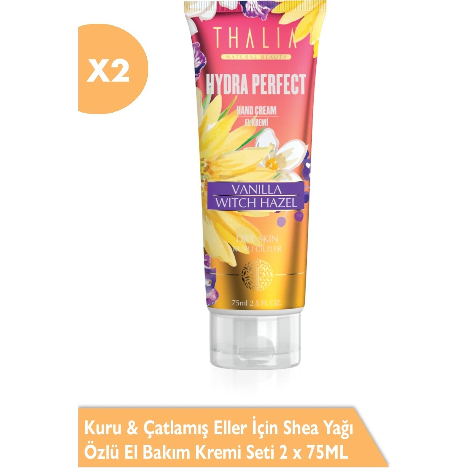 

Набор кремов для рук Thalia Shea Butter для сухой и потрескавшейся кожи рук, 2 x 75 мл