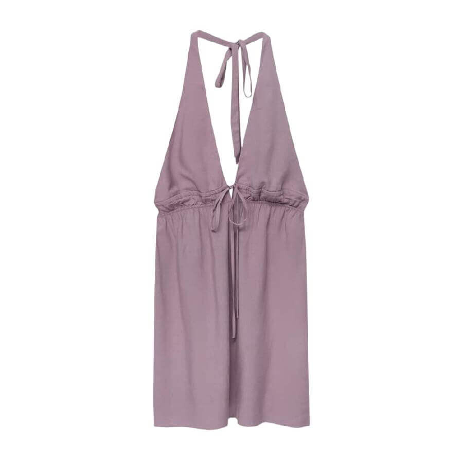 

Платье Pull&Bear Short Halter, фиолетовый