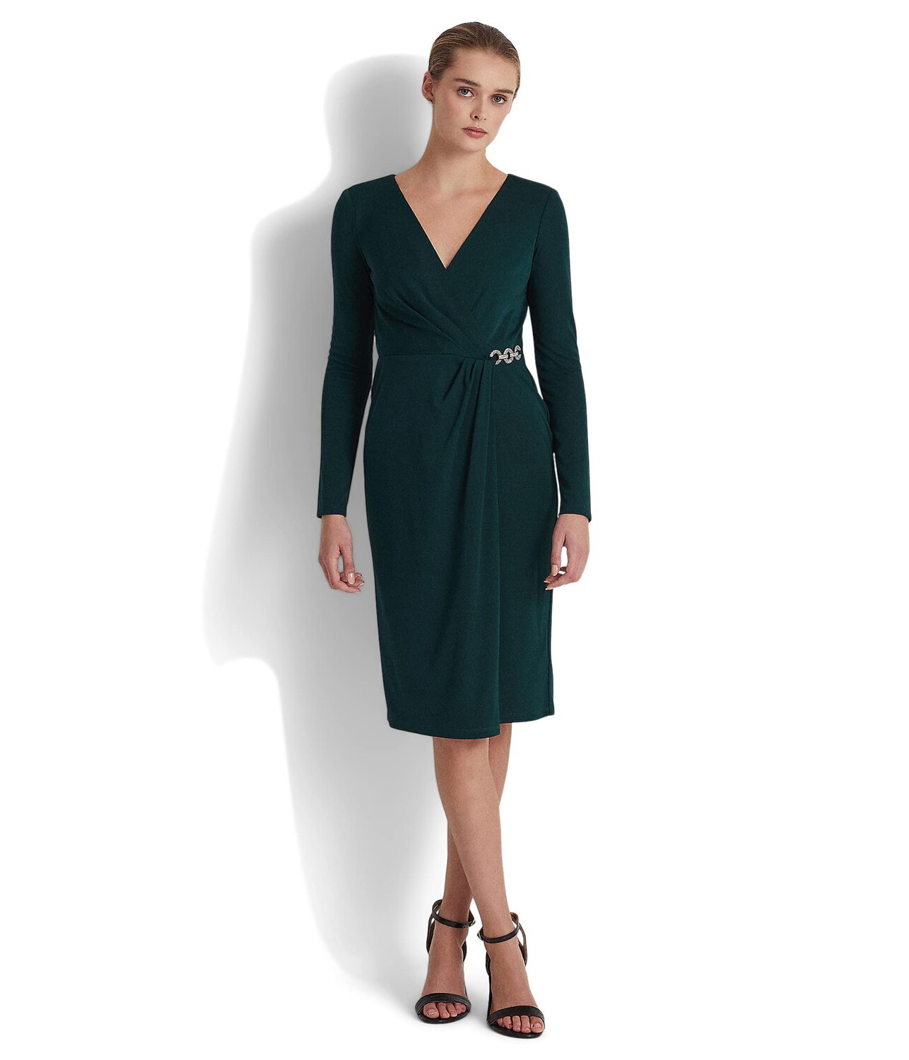 

Платье LAUREN Ralph Lauren, Jersey Surplice Cocktail Dress