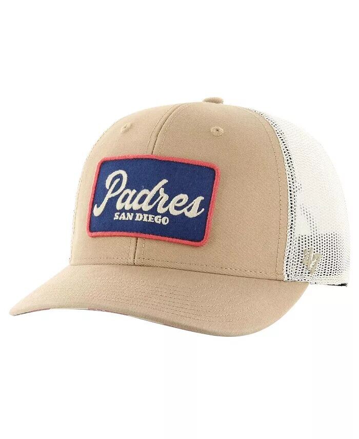 

Мужская регулируемая кепка цвета хаки San Diego Padres Glory Daze Trucker '47 Brand, бежевый