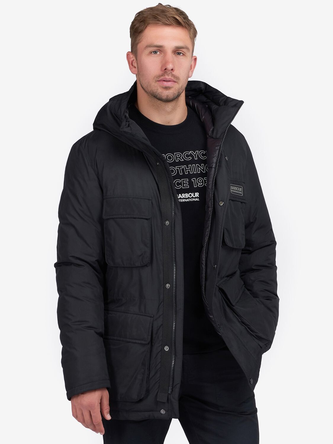

Стеганая куртка Barbour International Arden, черная