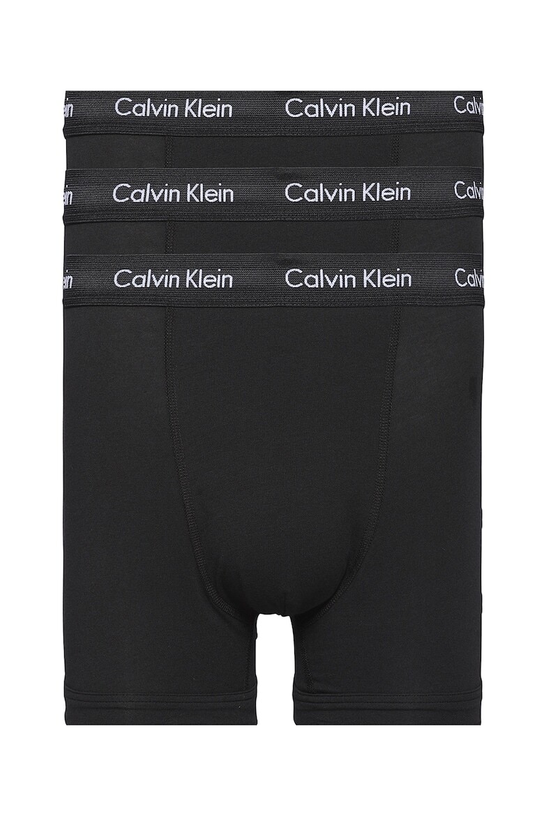 

Боксеры с логотипом на поясе - 3 пары Calvin Klein, черный