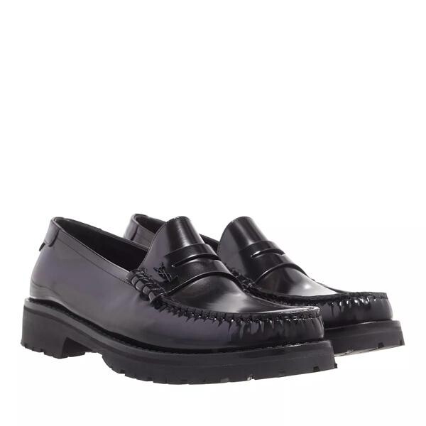 

Лоферы loafer monogram penny slipper Saint Laurent, черный