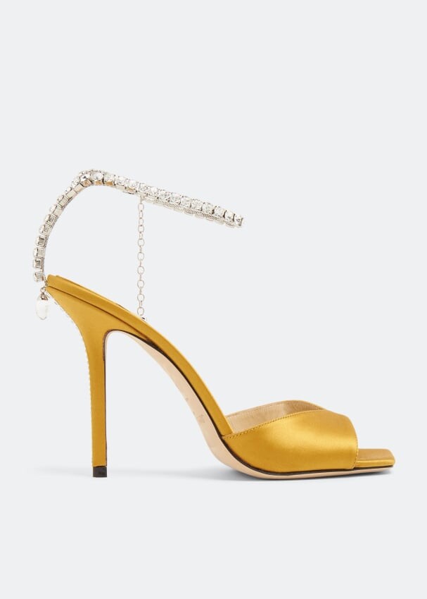 

Сандалии Jimmy Choo Saeda 100, желтый