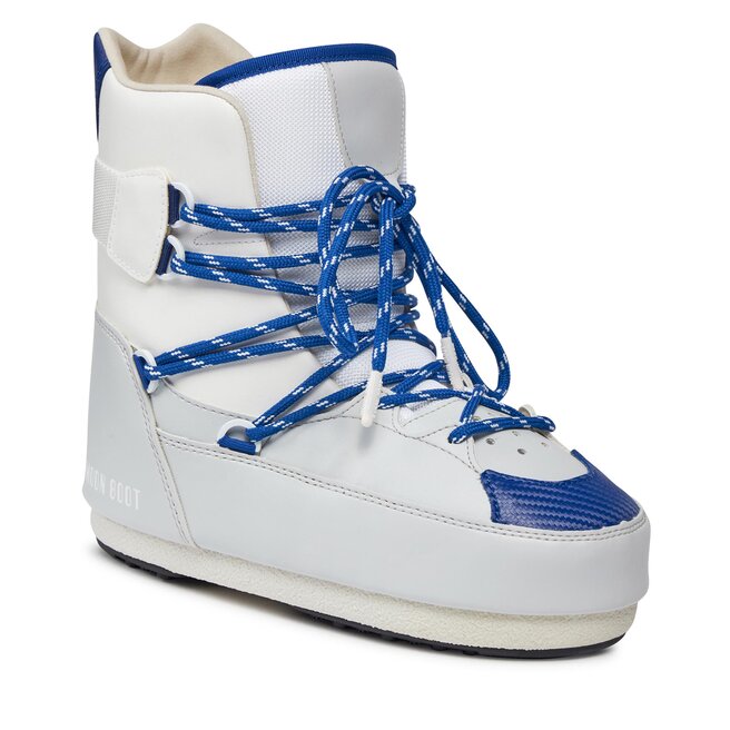 Ботинки Moon Boot SneakerMid, белый серый гиря fed star moon серый 1 шт