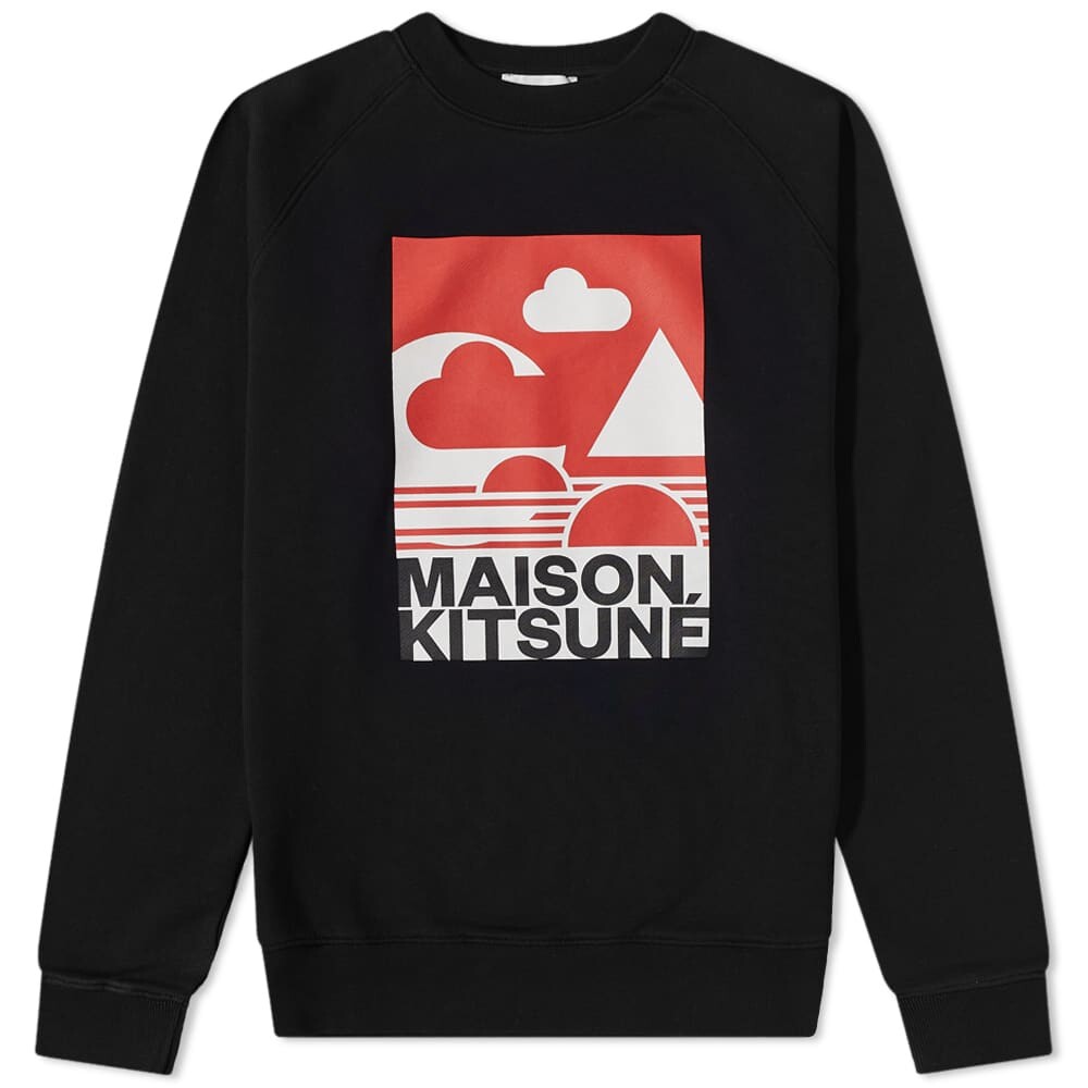 

Толстовка Maison Kitsuné x Anthony Burrill Logo Crew Sweat, Черный