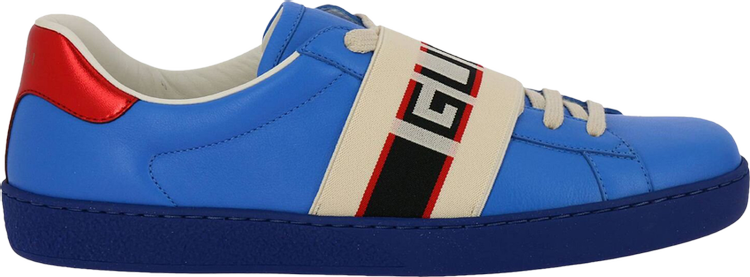 Gucci ace store leather blue