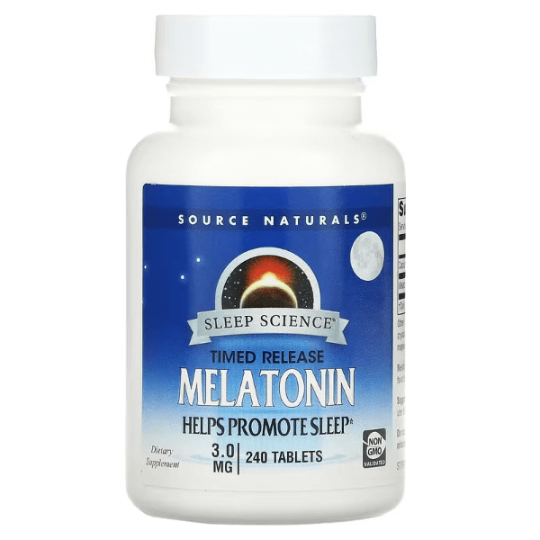 Мелатонин, 3 мг, 240 таблеток, Source Naturals source naturals винпоцетин 10 мг 240 таблеток