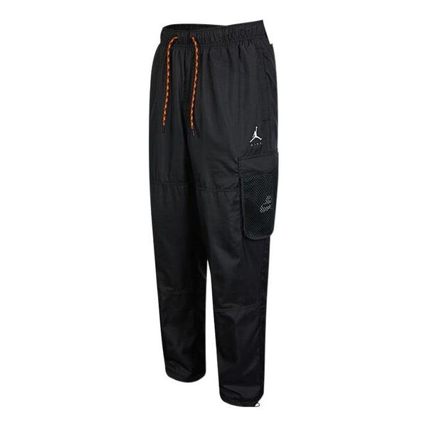 

Повседневные брюки Jordan Solid Color Logo Printing Lacing Woven Casual Pants/Trousers Black, Черный