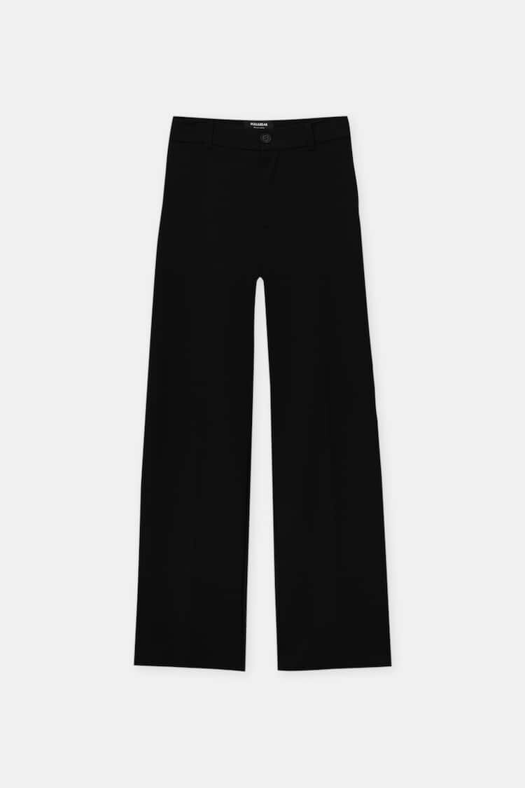 

Брюки Pull&Bear Smart Straightleg Trousers, черный