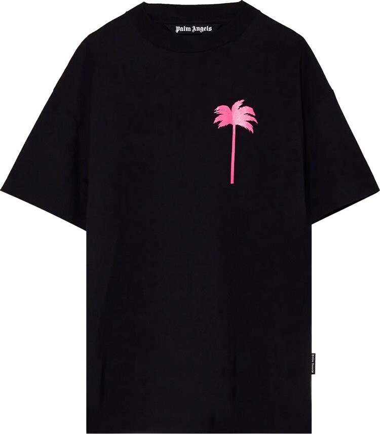

Футболка Palm Angels Palm x Palm Classic Tee 'Black/Fuchsia', черный