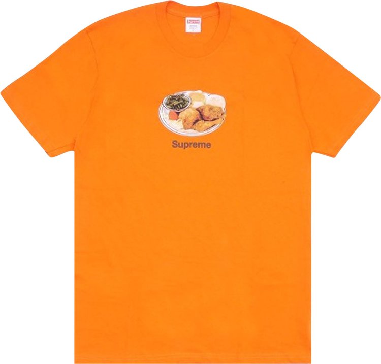 Футболка Supreme Chicken Dinner Tee 'Orange', оранжевый футболка supreme ear tee orange оранжевый