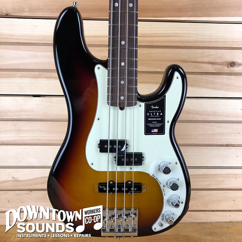 

Бас-гитара Fender American Ultra Precision Bass в литом корпусе Elite - Ultraburst AMERICAN ULTRA PRECISION BASS - ULTRABURST