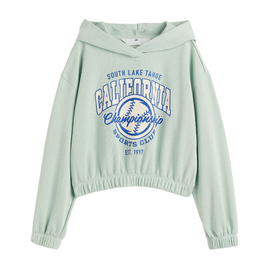 

Худи H&M California Oversized, светло-зеленый
