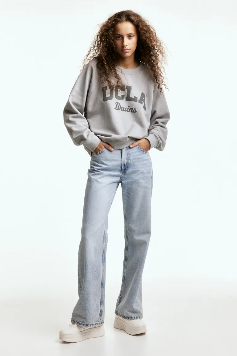 

Толстовка с принтом H&M, серый