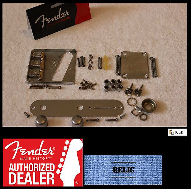 

Fender Telecaster Aged Relic Chrome Body Compensated Hardware Set — США — Tele Telecaster Hardware