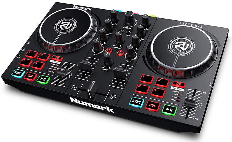 

DJ-контроллер Numark Party Mix II со встроенным световым шоу ( Party Mix 2 ) Party Mix II DJ Controller with Built-In Show ( Party Mix 2 )