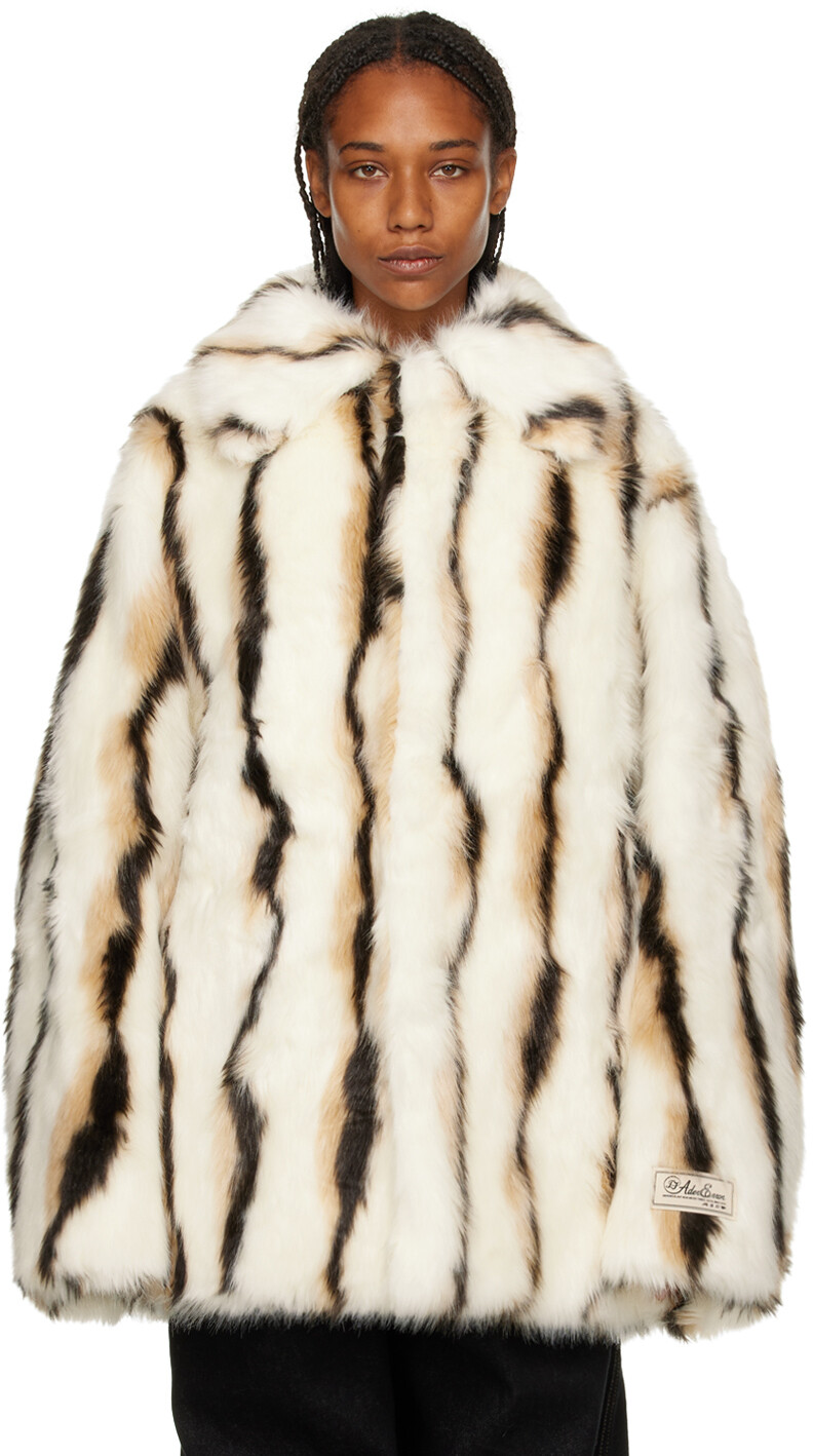 

Куртка из искусственного меха Off-White ADER error, Серый