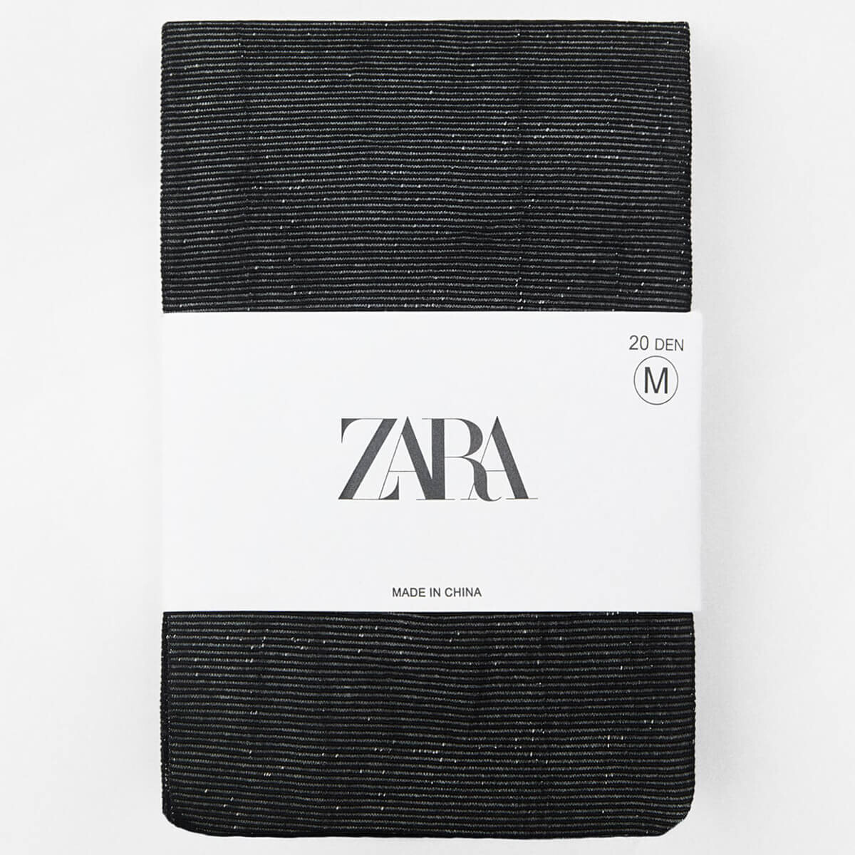 

Колготки Zara Metallic Thread, черный