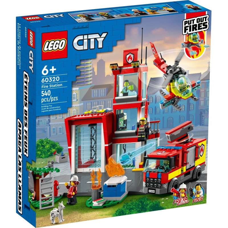 Конструктор LEGO City Fire 60320 Пожарная часть создание комикса макклауд с