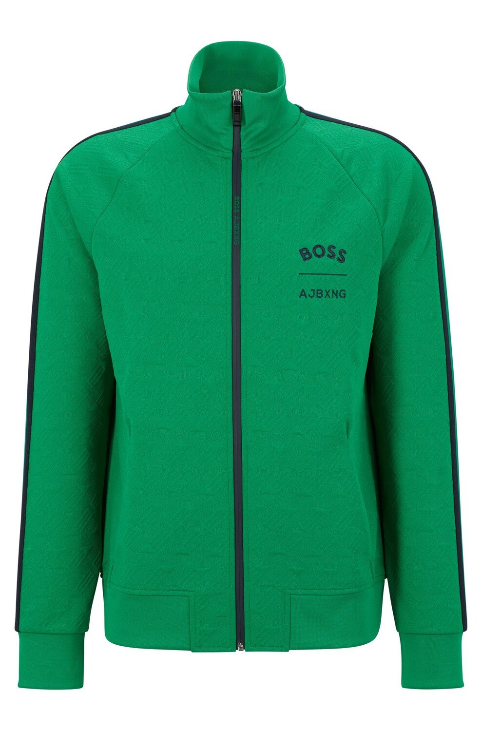

Толстовка Hugo Boss X Ajbxng Relaxed-fit Zip-up With All-over Monograms, зеленый
