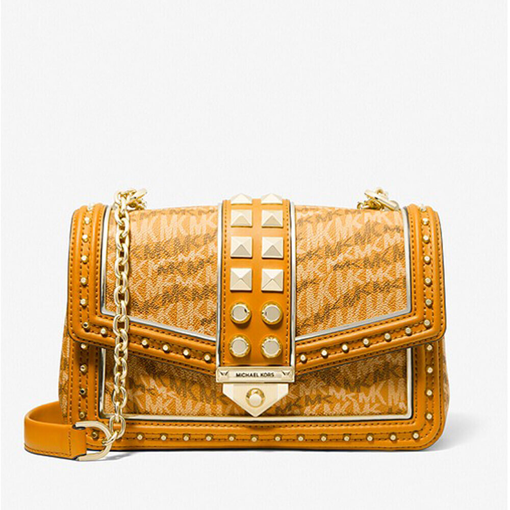 

Сумка кросс-боди Michael Michael Kors Soho Large Animal Print Logo, желтый