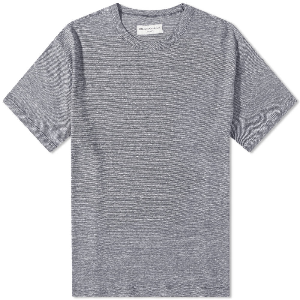 

Футболка Officine Generale Mini Stripe Tee, Серый