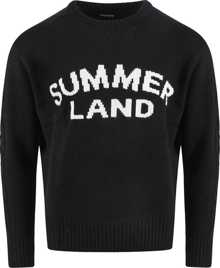 

Толстовка Nahmias Knit Summerland Crewneck 'Black', черный