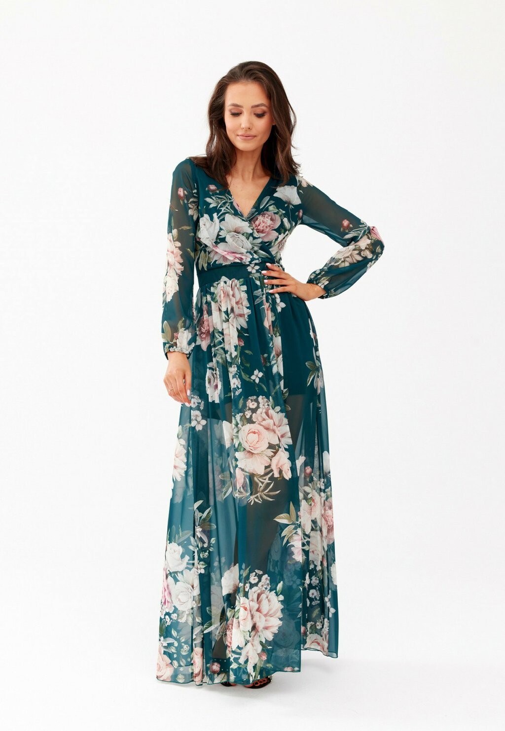 

Длинное платье Roco Fashion, темно-зеленый