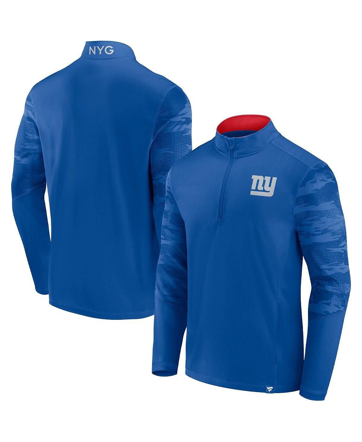 

Фирменная мужская куртка royal new york giants ringer с молнией на четверть Fanatics