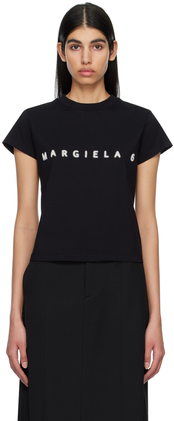 

Черная светящаяся в темноте футболка MM6 Maison Margiela, Черный